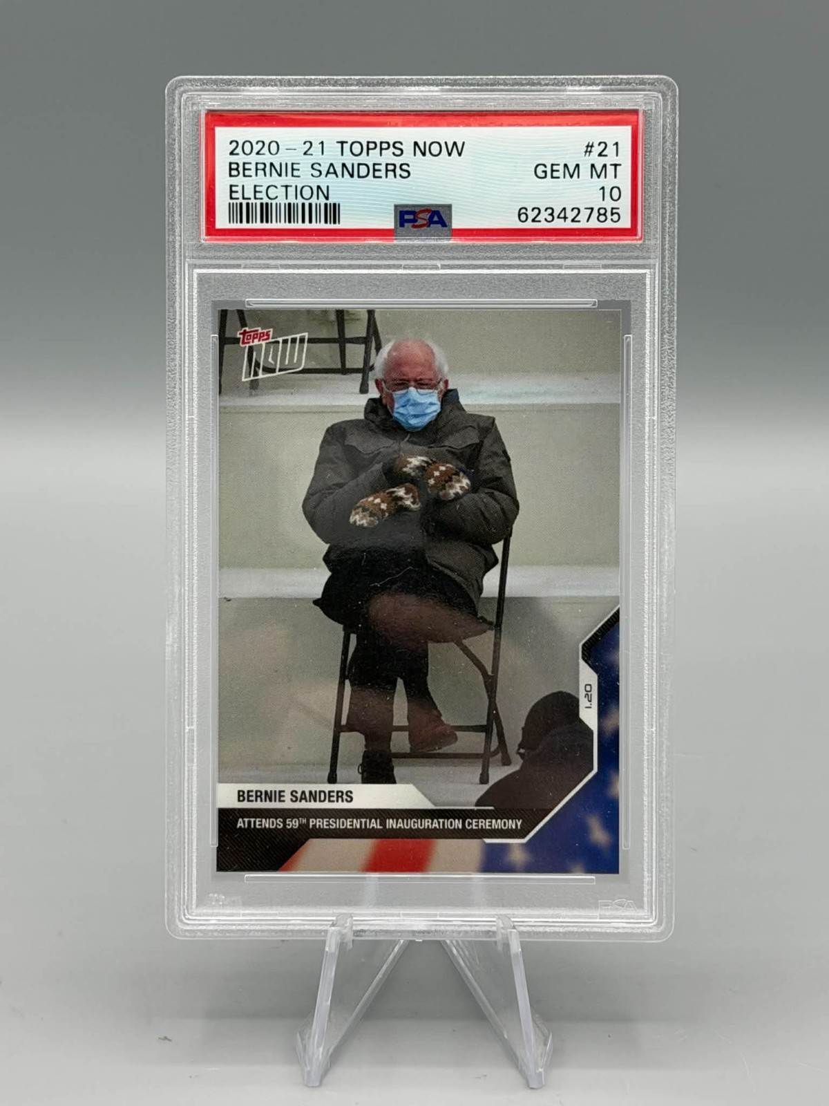 Bernie Sanders Elections 2020-21 Topps Now PSA 10