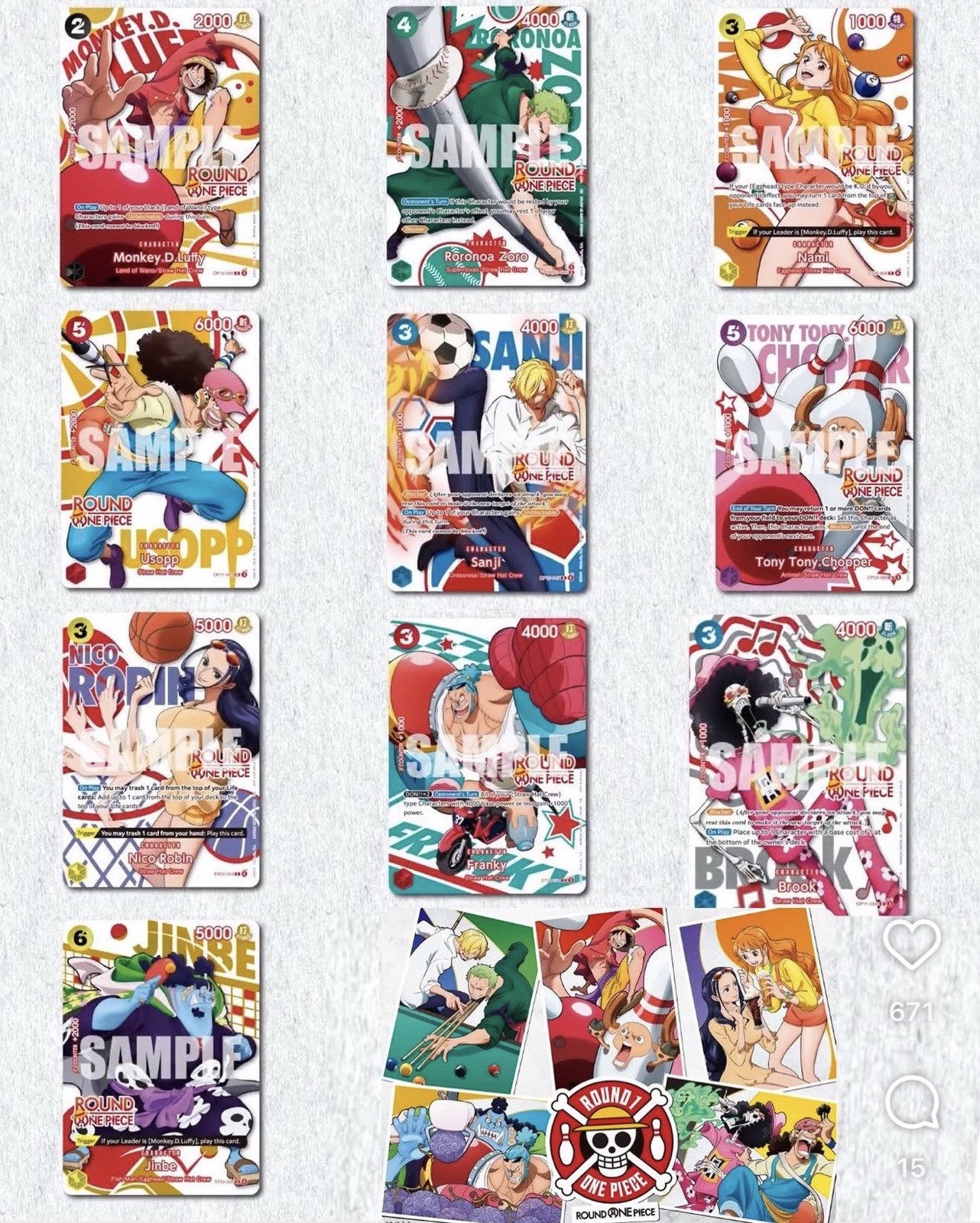 Bandai One Piece Card Game Round 1 Promo Pack Phase 1 PRE-SALE (1 pack)