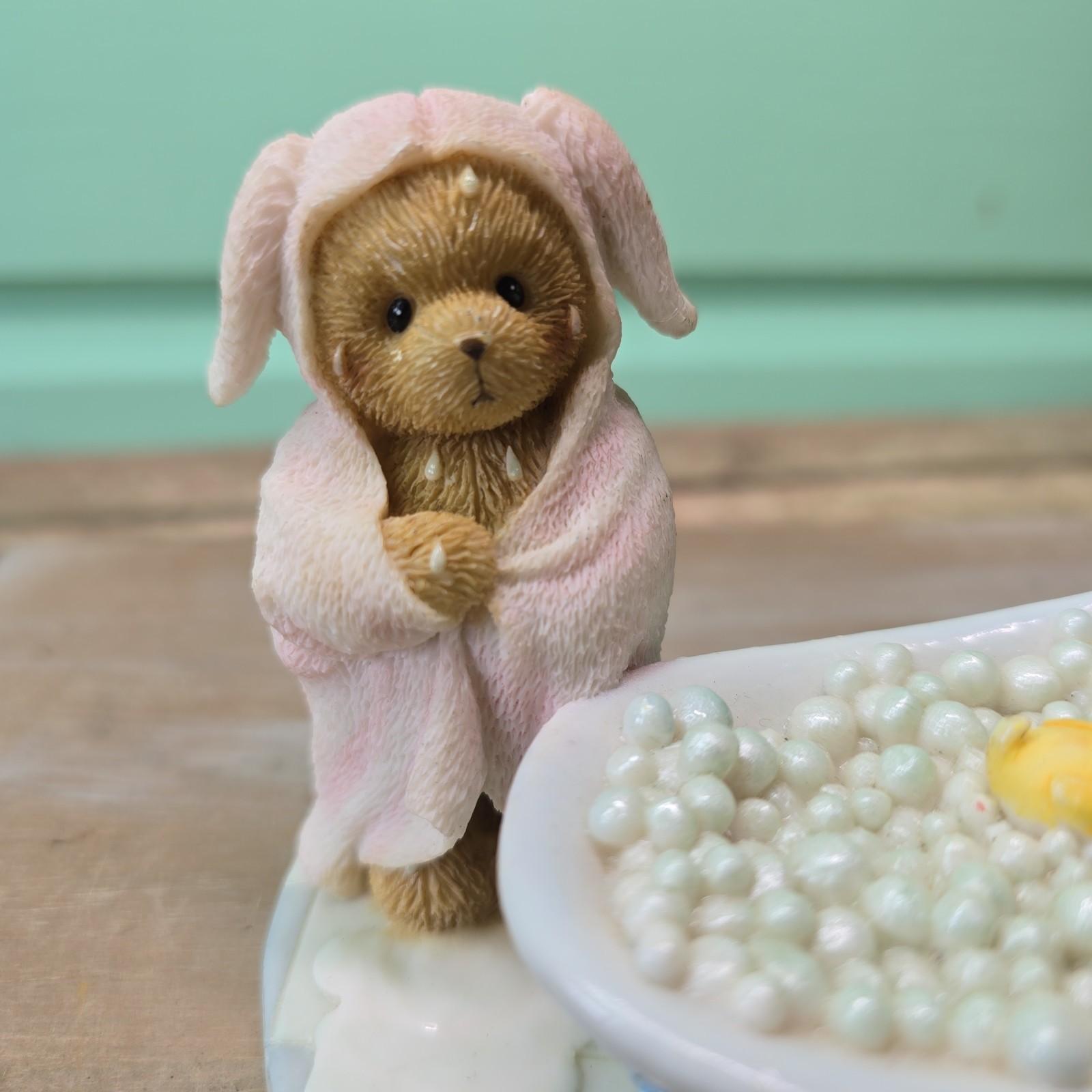 Rare! Cherished Teddies Kennedy Rub a Dub Dub Figurine 2006