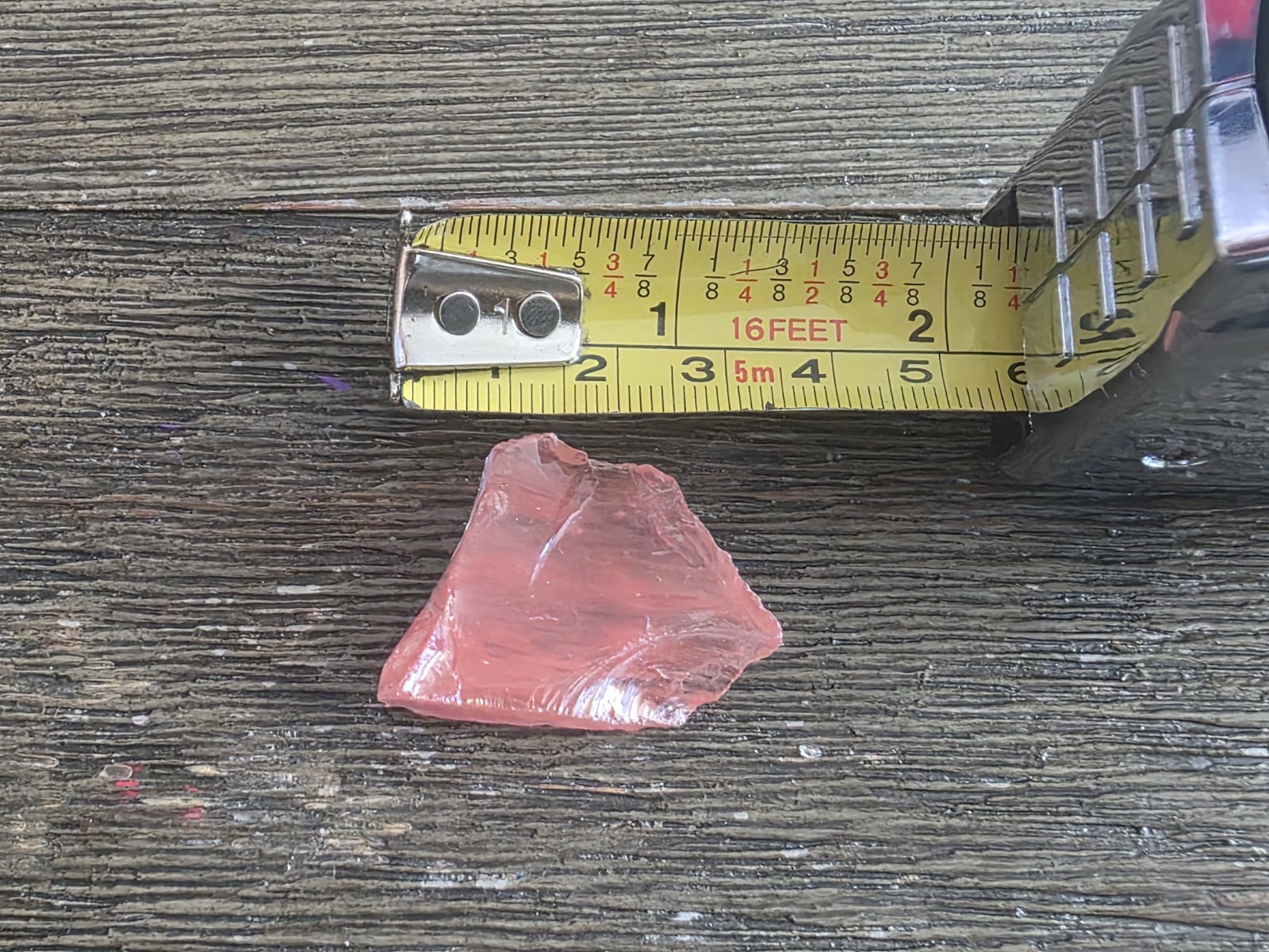 Lot of 8 Rough Mixed Mineral/Rock Specimens Uncut w/ Tape Measure