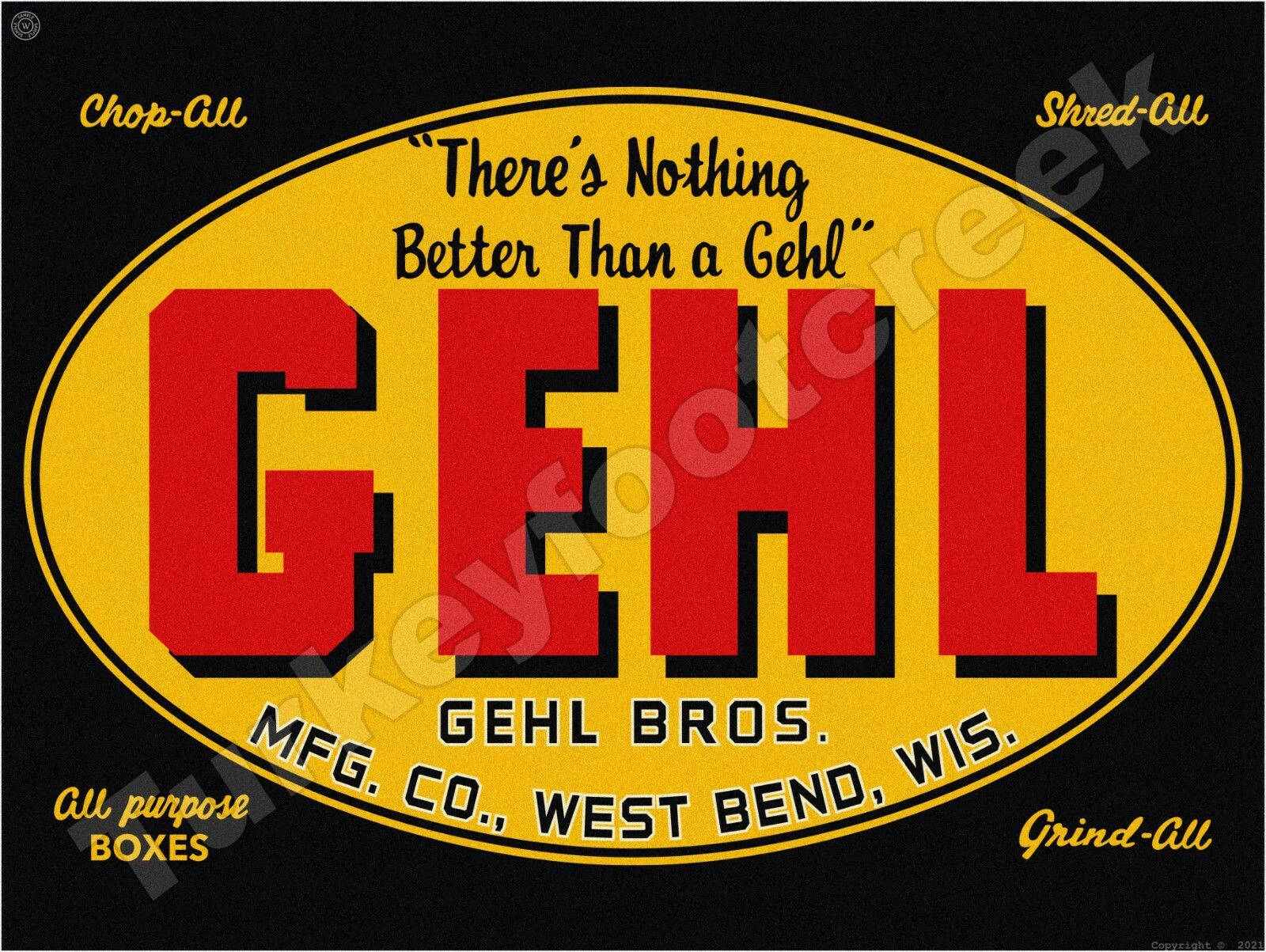 Gehl Bros. 9″ x 12″ Metal Sign