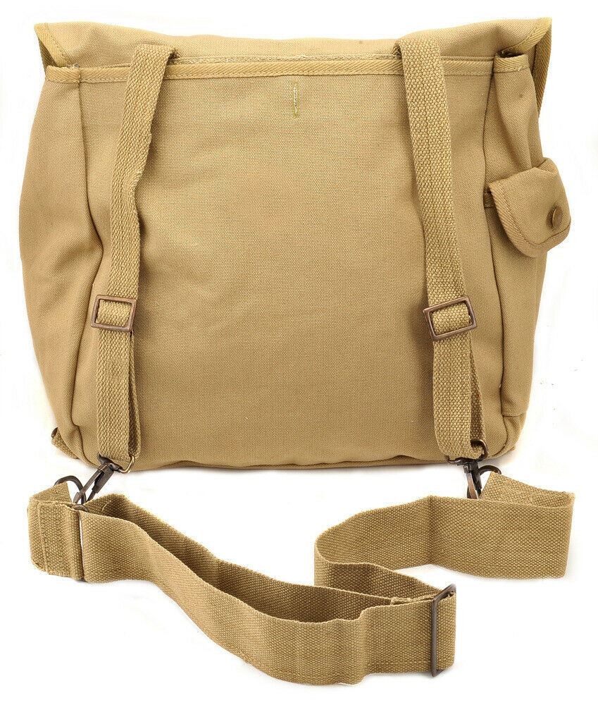 U.S. WW2 M1936 Musette Bag with Shoulder strap Khaki marked JT&L 1942