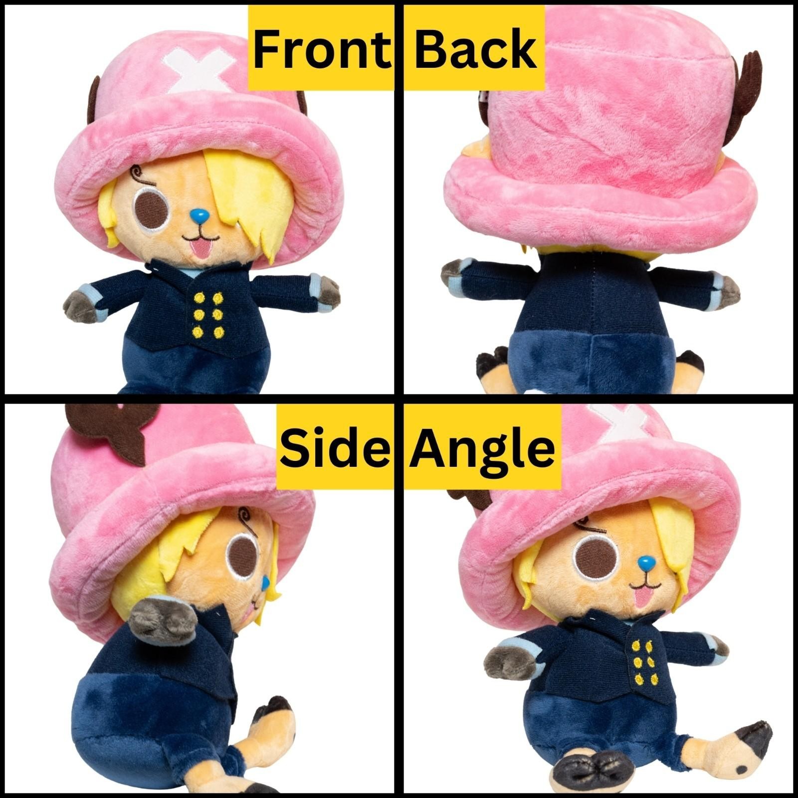 One Piece Tony Tony Chopper Sanji Cosplay Plush Toy 9″ Pink Hat Anime Plushie