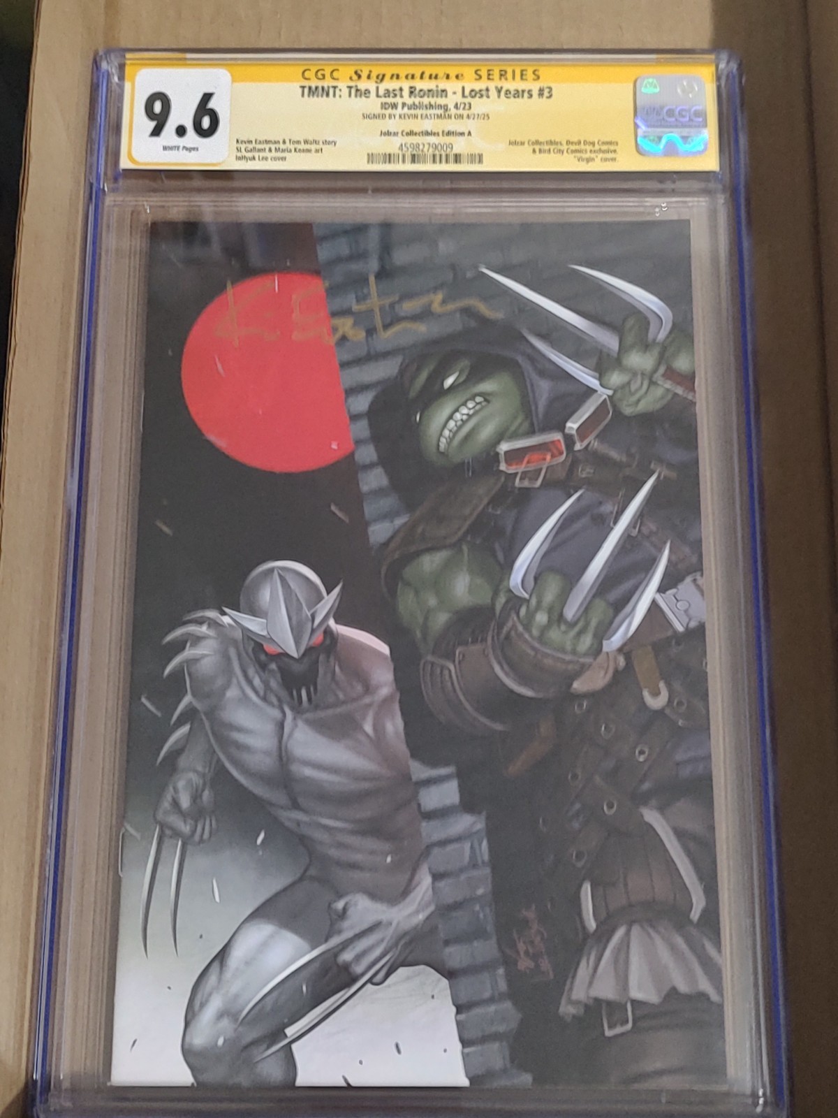 TMNT: Last Ronin-Lost Years #3, CGC Graded 9.6 (ONLY 1), Signed Kevin Eastman