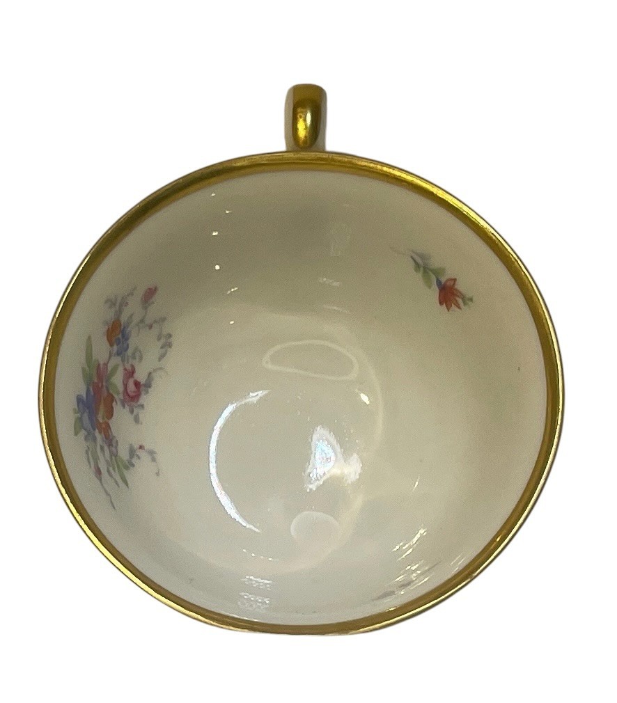 Vintage Rosenthal Bahnhof Selb Chippendale Tea Cup Saucer US Zone Germany