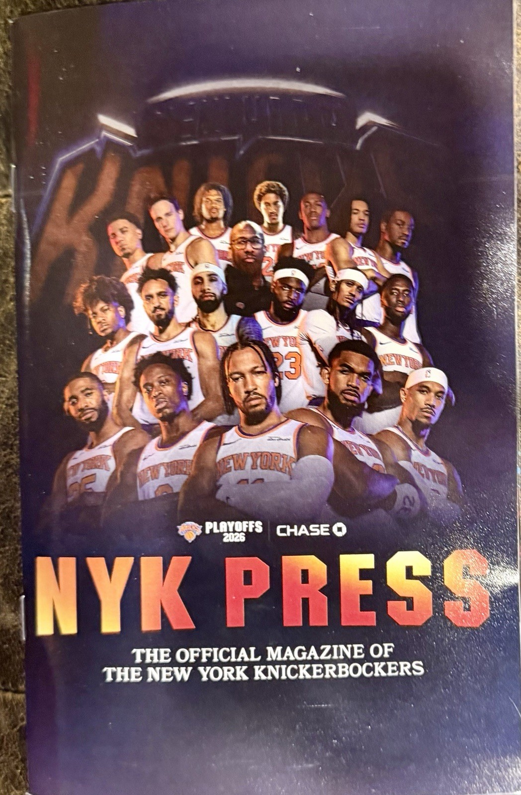 NY KNICKS FINALS PROGRAM 2026 PLAYOFFS MSG NYK MAGAZINE BRUNSON NBA BASKETBALL
