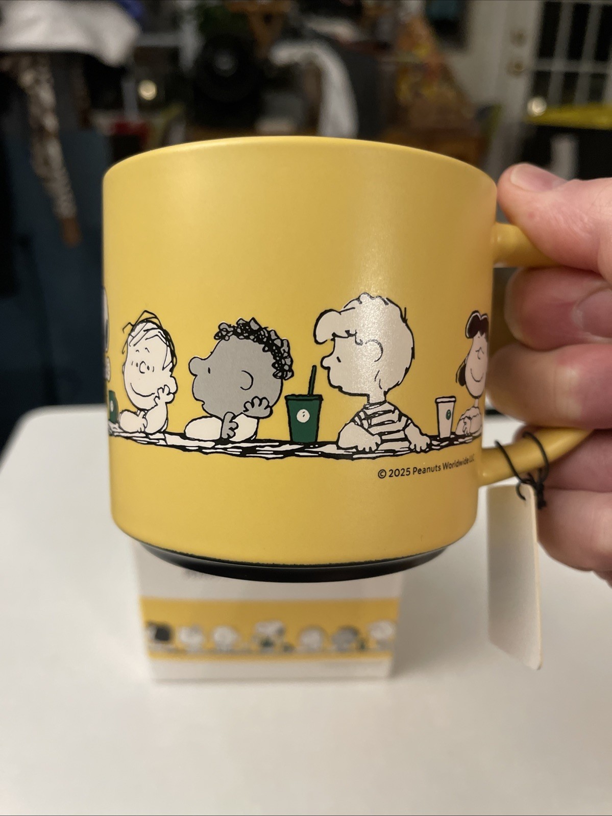 Starbucks x Peanuts Yellow Ceramic Mug 14 fl oz (2025) w/ Original Box