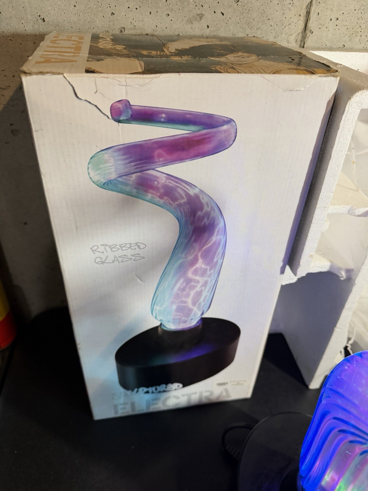 RARE Multi-Color Lumisource Electra Spiral Sculpture Plasma Motion Lamp Light