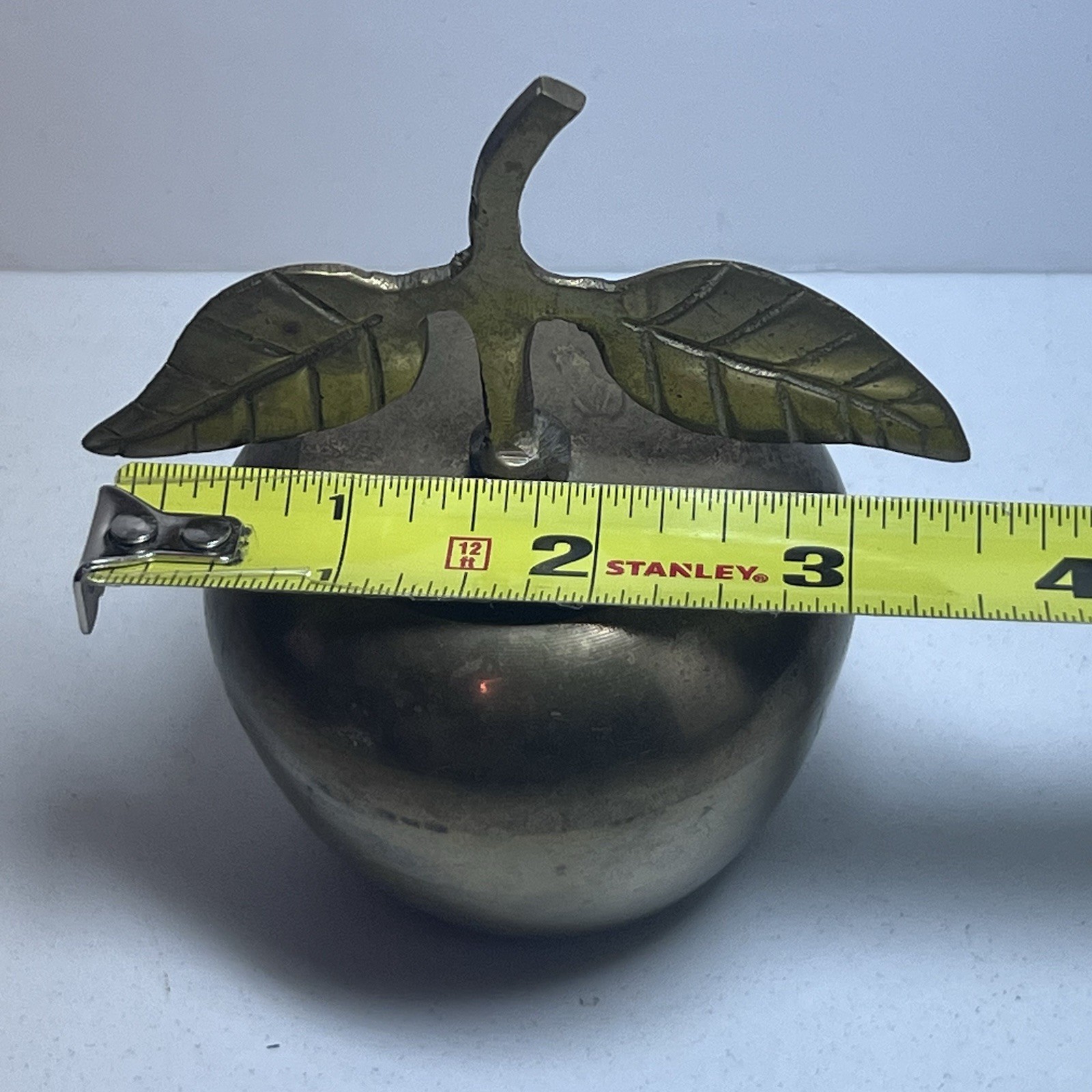 Vintage Brass Apple Bell Made in India Teacher Homeschool Gift