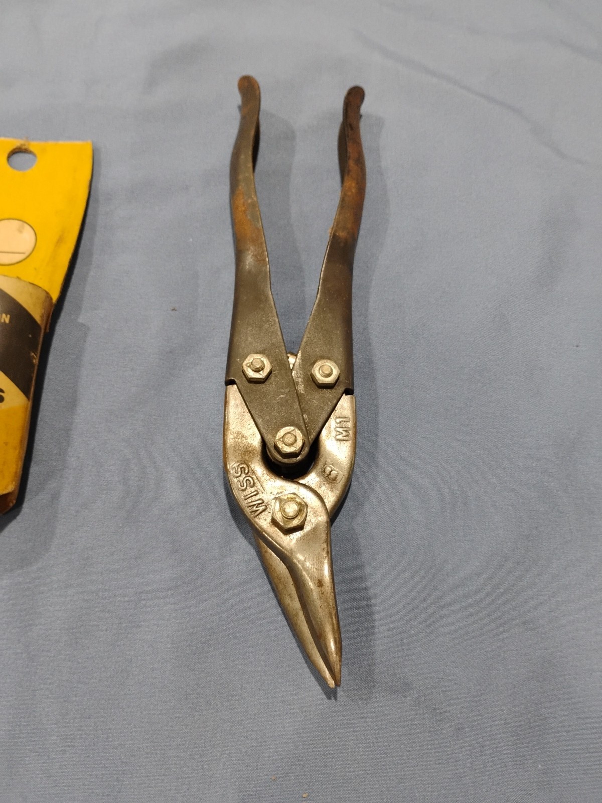 Vintage Wiss Metal MasterM-1 Compound Action Aviation Snips With Sleeve Cut Left