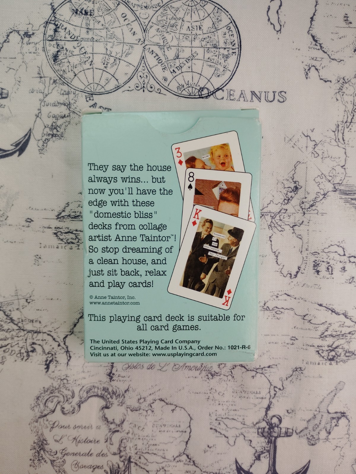 Bicycle Anne Taintor Vintage Revisited Playing Card Deck Used
