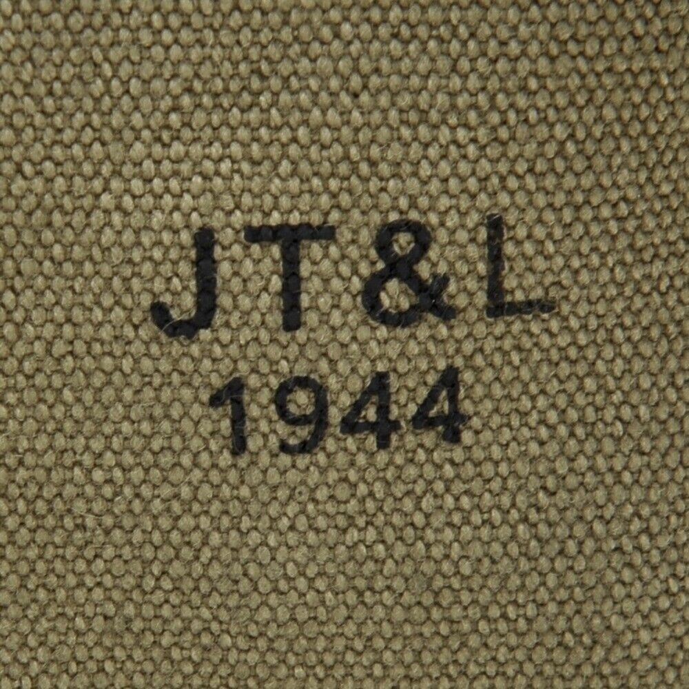 US WW2 .45 STICK MAGAZINE POUCH MARKED JT&L 1944