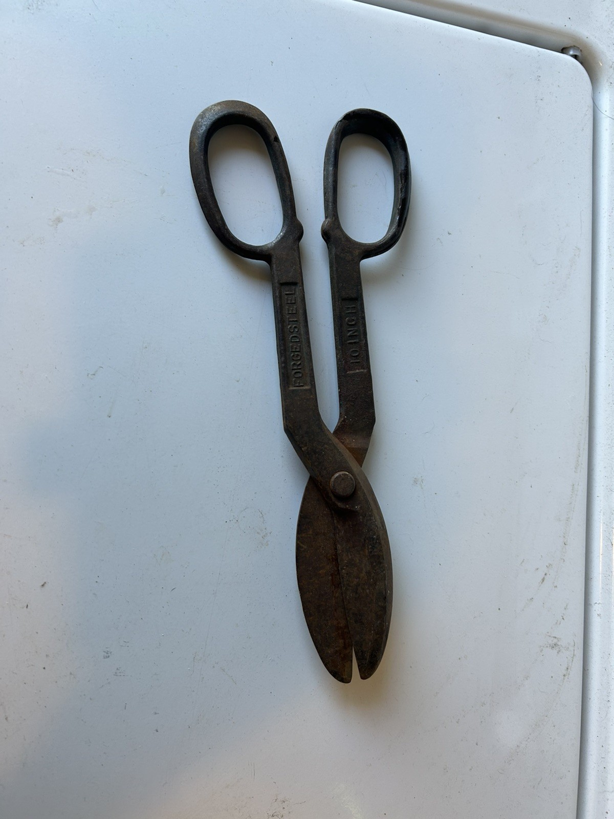 Vintage forged Steel Tin Snips/sheers 10 Inches
