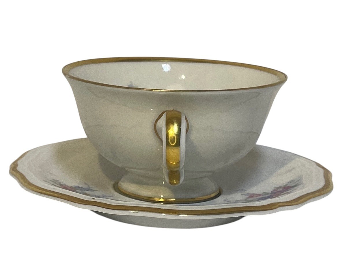 Vintage Rosenthal Bahnhof Selb Chippendale Tea Cup Saucer US Zone Germany