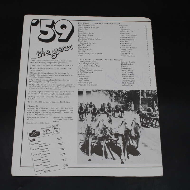 Chuck Berry Signed Book Page Auto Autograph ZJ23291
