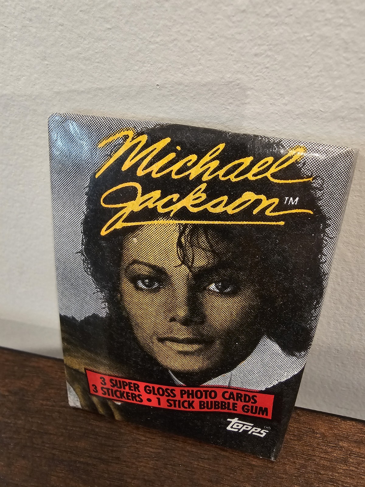 1984 Topps Michael Jackson 1 Unopened Wax Pack Factory Sealed! Thriller!