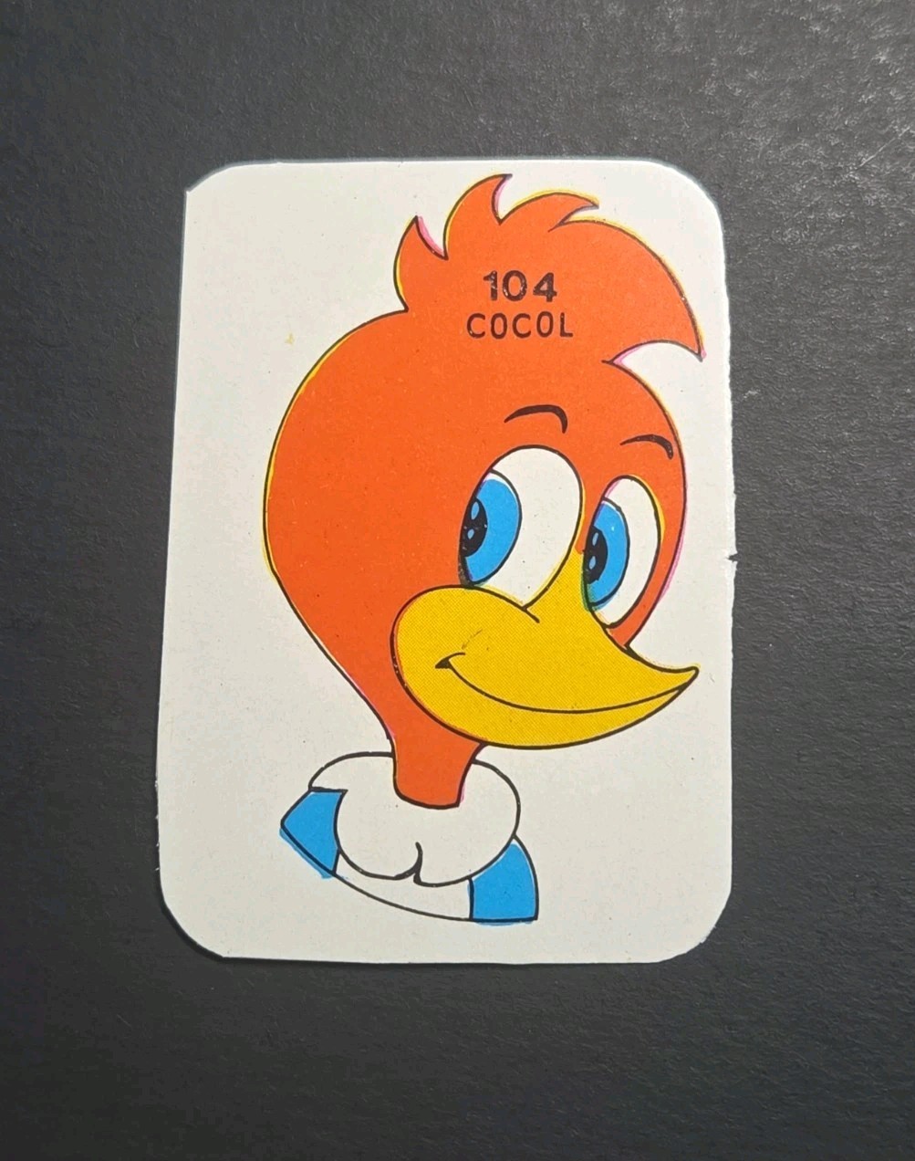 1983 Feria Comiquitas #104 Woody Woodpecker Cocol Album Sticker Card Venezuela