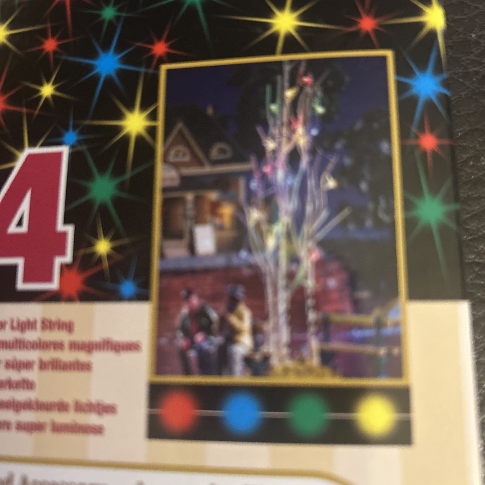 LEMAX 24 Multi Color Lights -Holiday Village-Carnival Battery / Adapter