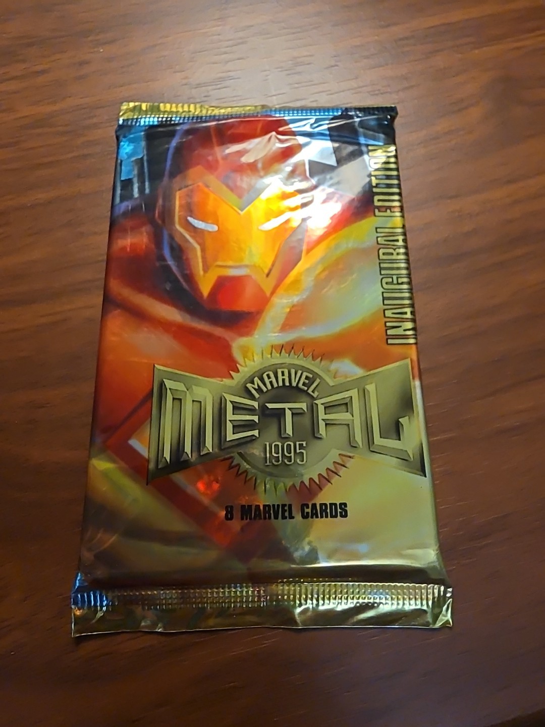 1995 Fleer Marvel Metal Inaugural Edition Sealed Pack – Iron Man – High Grade