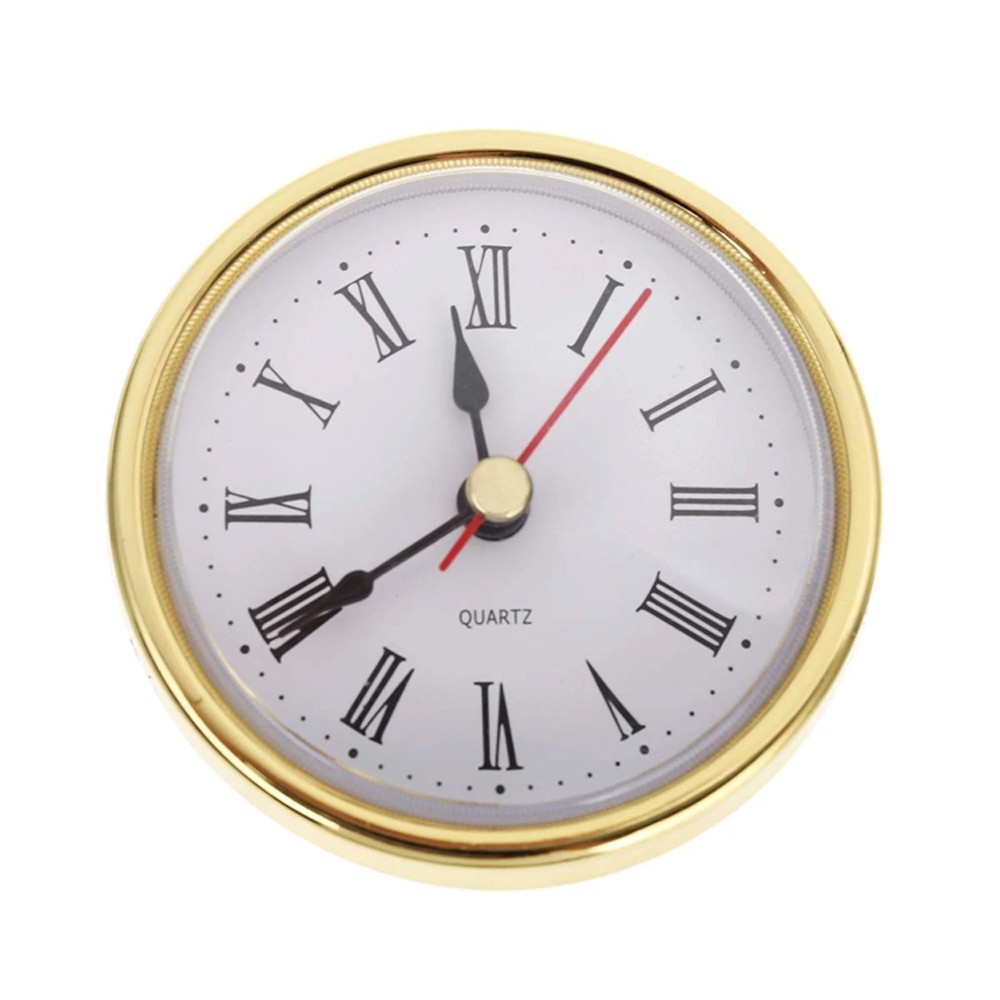 Classic Clock Craft Quartz Movement 2-1/2 (65Mm) Round Clocks Head Insert Roman