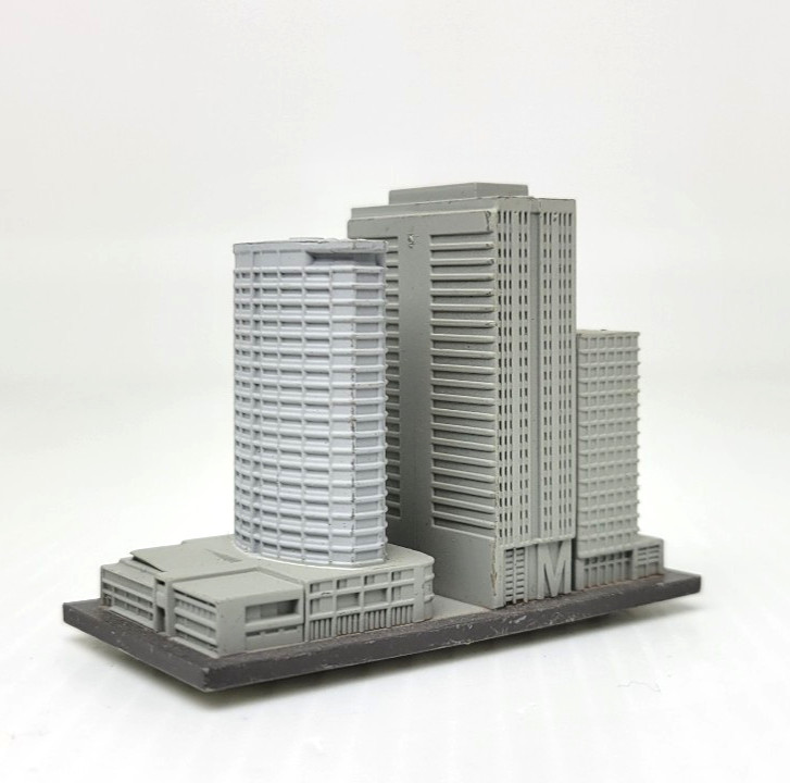 GEOCRAPER Medium-rise Set 3 Diorama Japan 2″ Mini Buildings Godzilla Gashapon