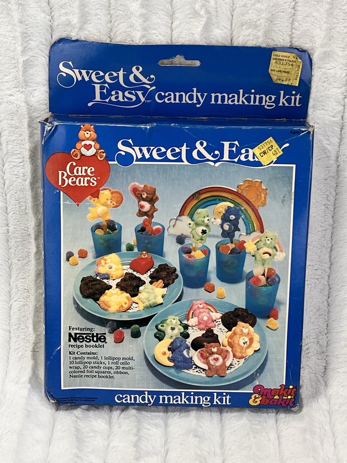 Vintage Makit & Bakit Sweet And Easy Care Bears Candy Making Kit