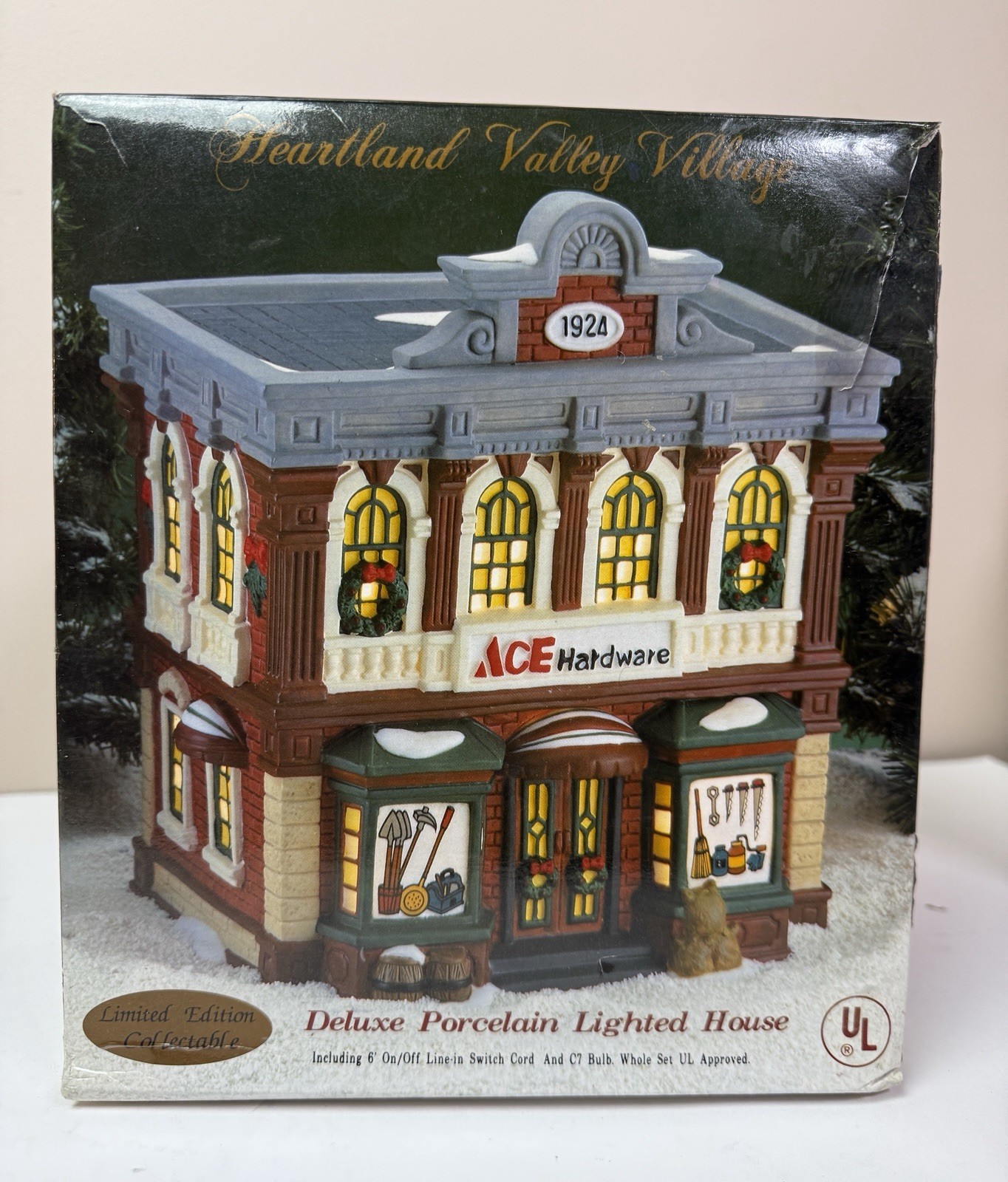 Vtg 1998 Ace Hardware Store O ‚Well Heartland Village Christmas Lighted House