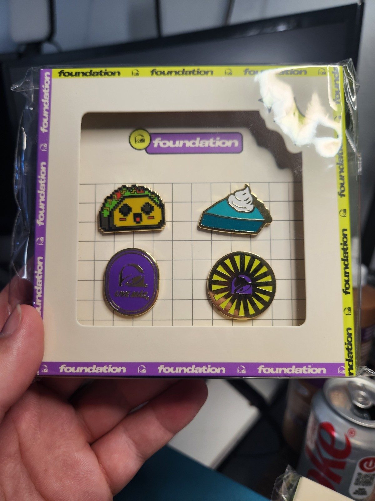 Taco Bell Foundation 2026 Multicolor Enamel Pin Set (4) Restaurants & Fast Food