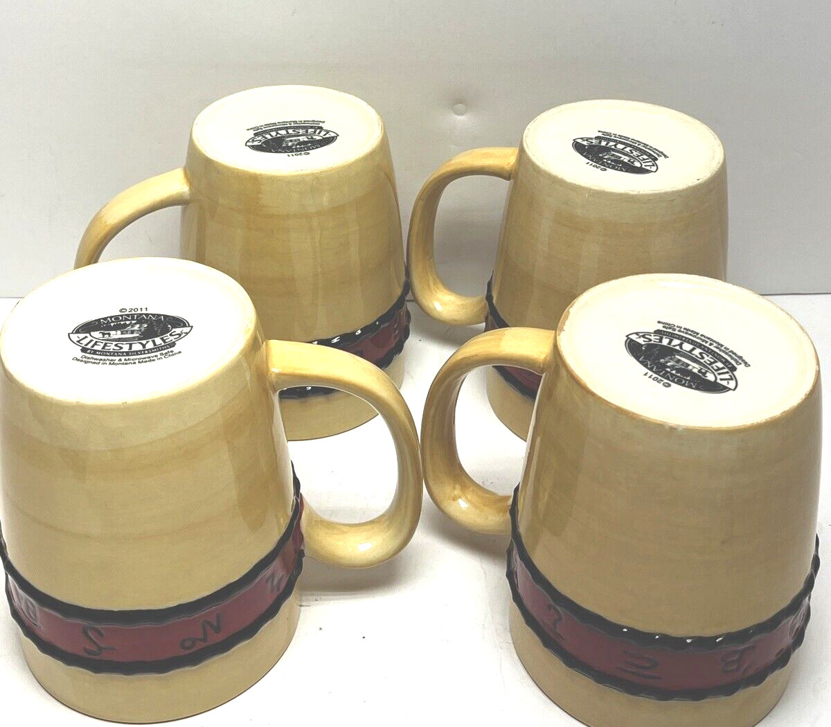 4 Montana Silversmiths Lifestyles Branded Rose Mug Coffee Cups Cup Western