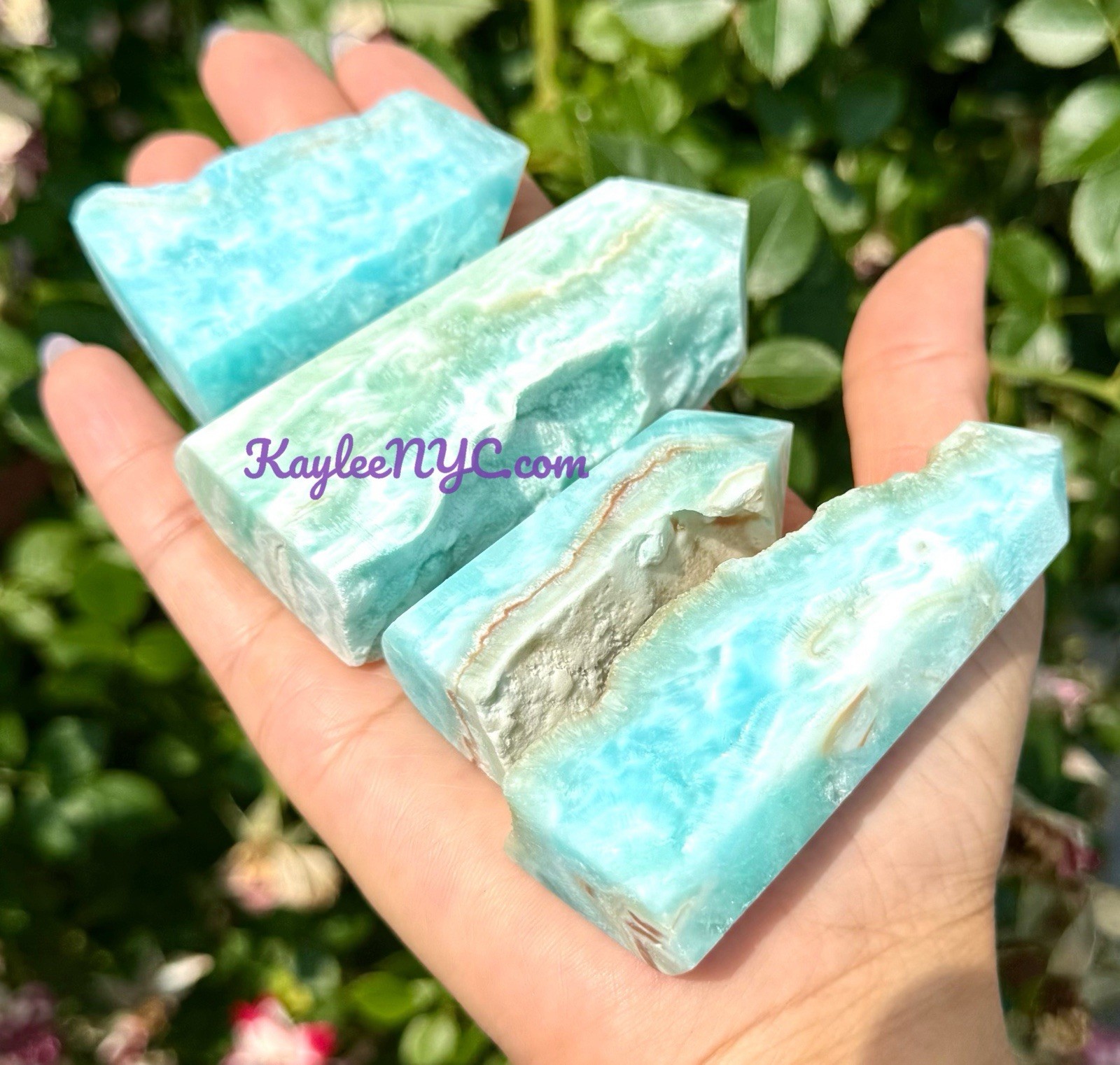Wholesale Lot 1 Lb Natural Blue Aragonite Tower Point Crystal Healing Energy