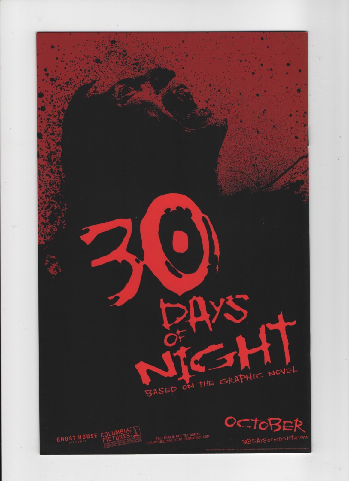 30 Days of Night #1 5th Anniversary Variant IDW Horror Comic 2007 1st Appearance