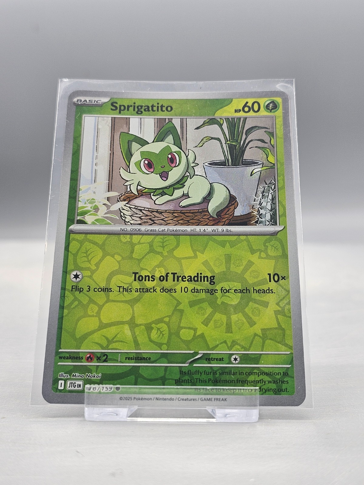 016/159 Sprigatito : (Reverse Holo) Card : Journey Together : Pokemon TCG