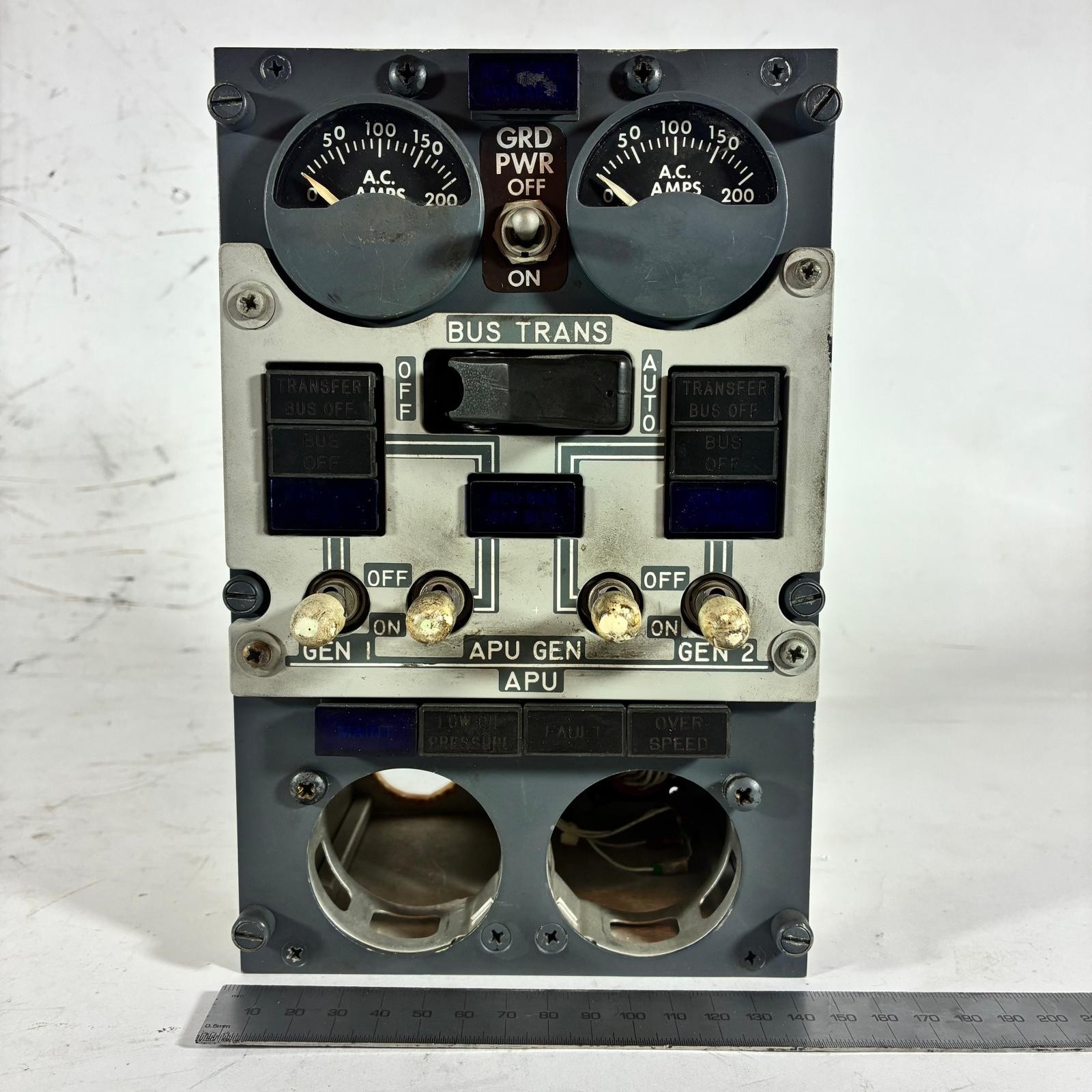 Boeing 737 APU Generator Control Panel Cockpit Aircraft Aviation Simulator