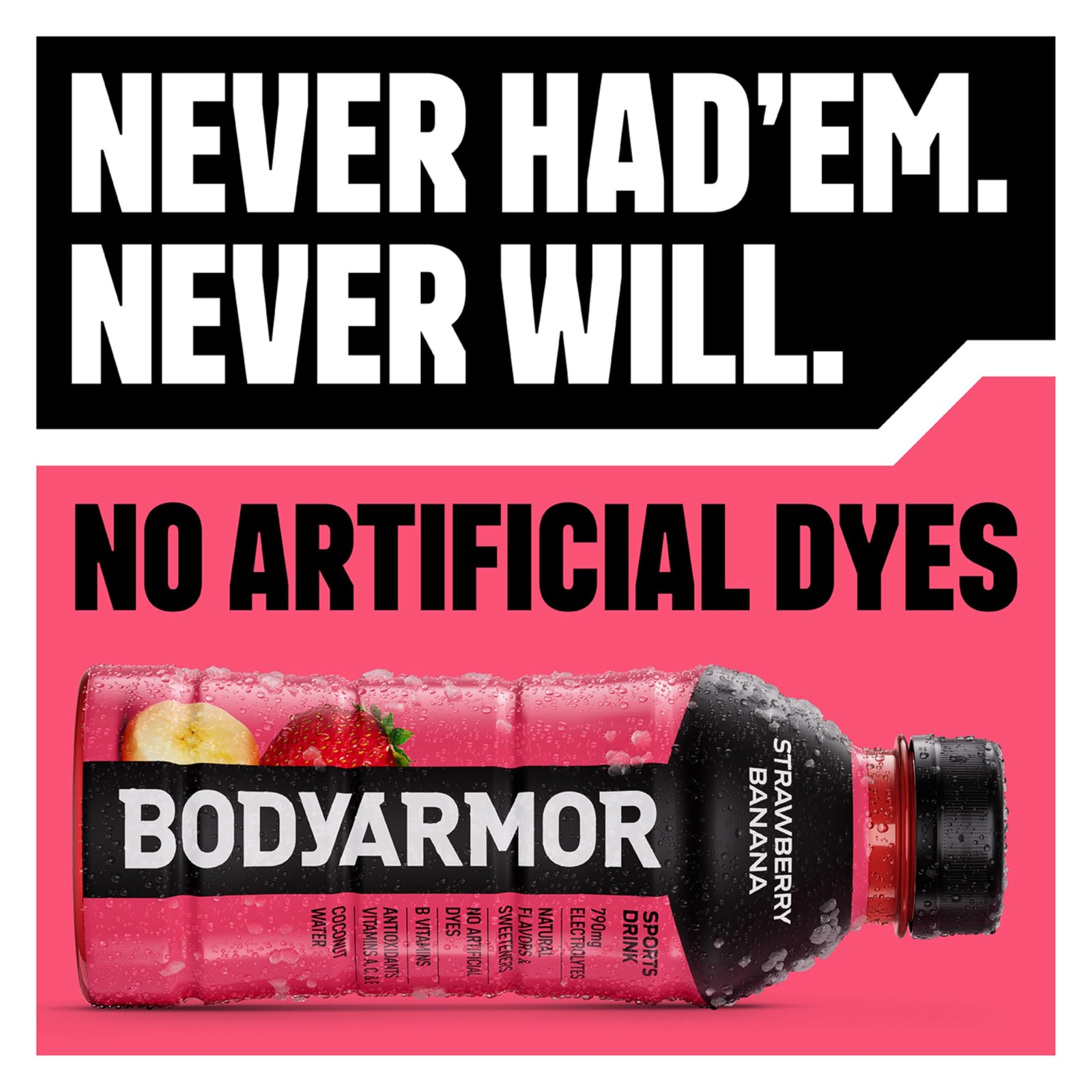 BODYARMOR Sports Drink, Strawberry Banana, Electrolyte Drink Hydration, 12 Fl…