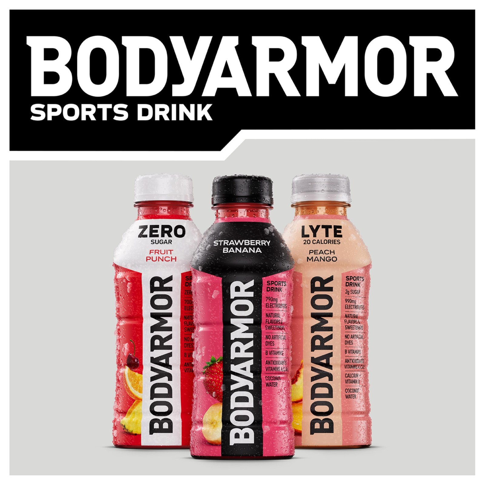 BODYARMOR Sports Drink, Strawberry Banana, Electrolyte Drink Hydration, 12 Fl…