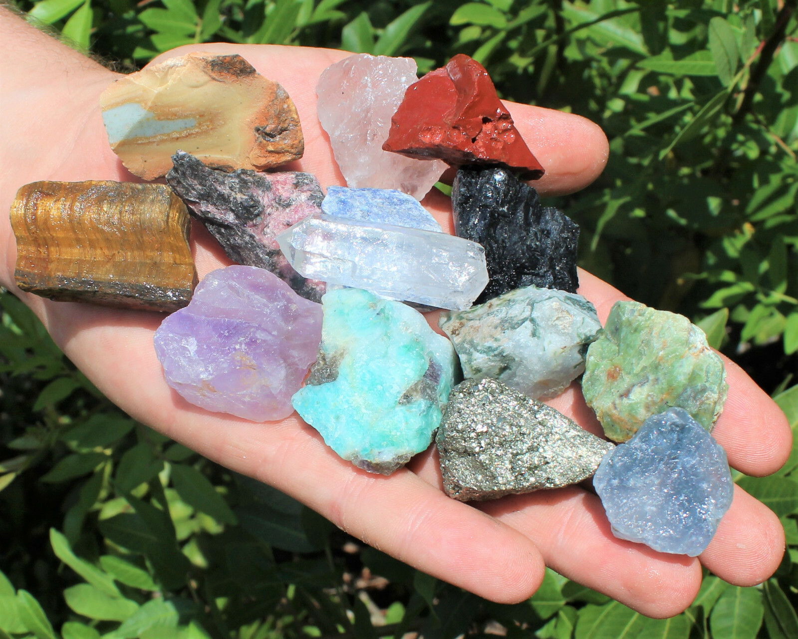 Bulk Mixed Crafters Collection: Gems Crystal Natural Rough Raw 1000 Carat Lot