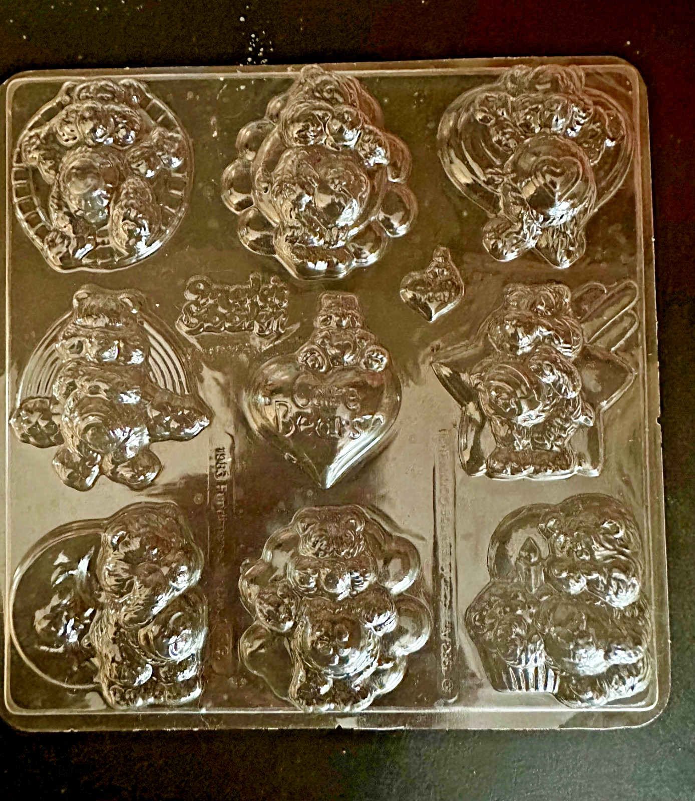 Vintage Sweet Easy Care Bears Chocolate Candy Kit Craft Mold Set 1980s