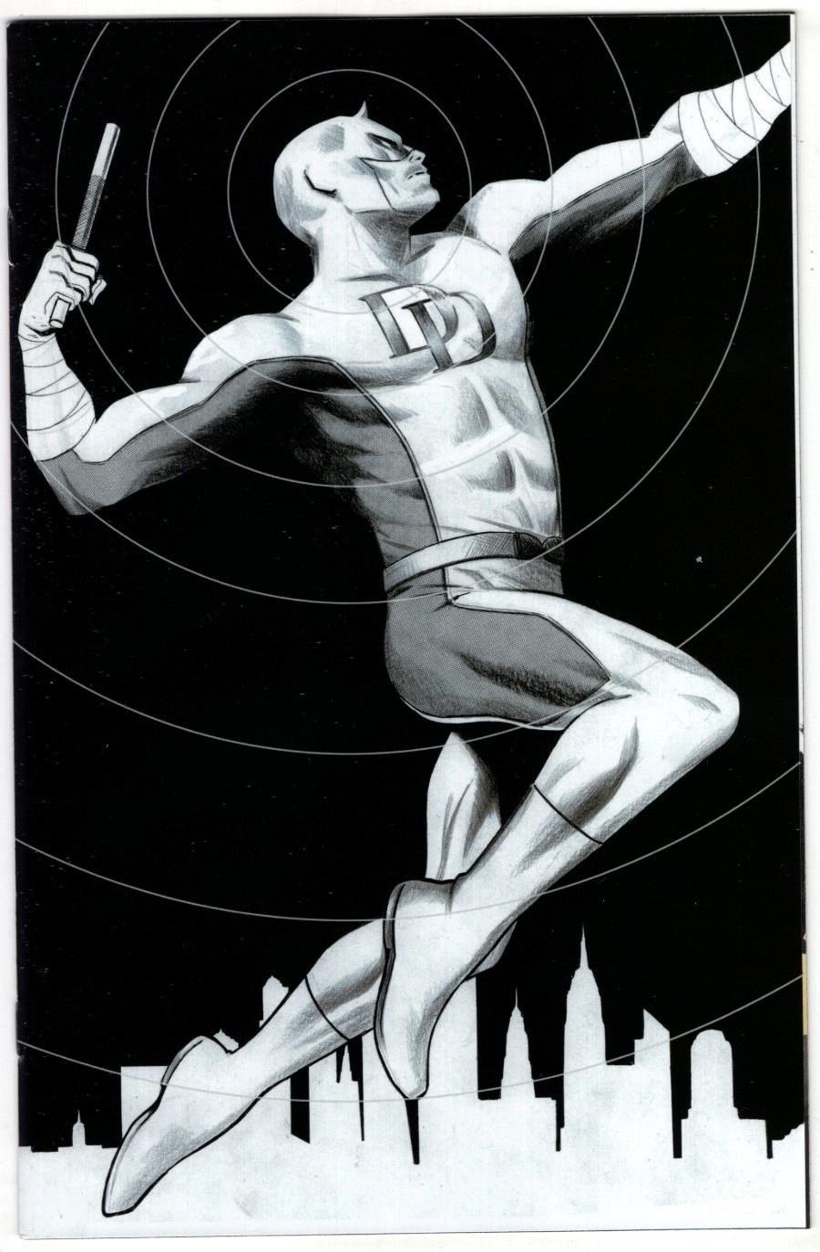 DAREDEVIL #1 VARIANT B&W MCM LONDON CON EXCLUSIVE Lee Garbett Stephanie Phillips