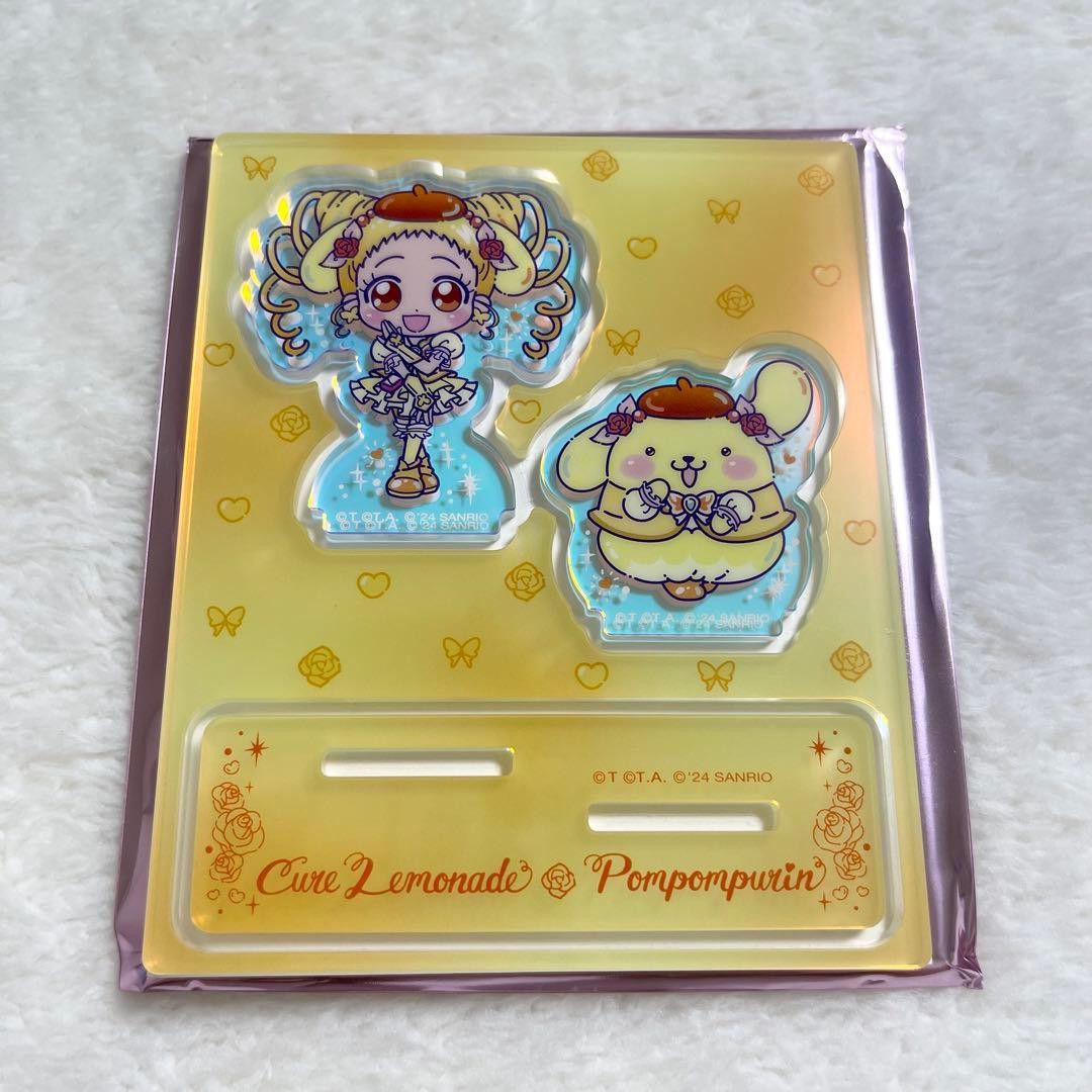 Yes! Precure 5 GoGo! Acrylic Stand Cure Lemonade x Sanrio Pompompurin