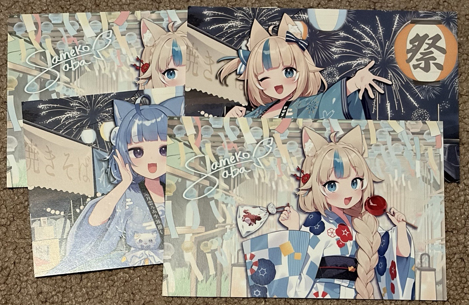 Sameko Saba x Kurageu Roa POPUP STORE Blind Bag Button Unopened w/ 2 Voice Cards