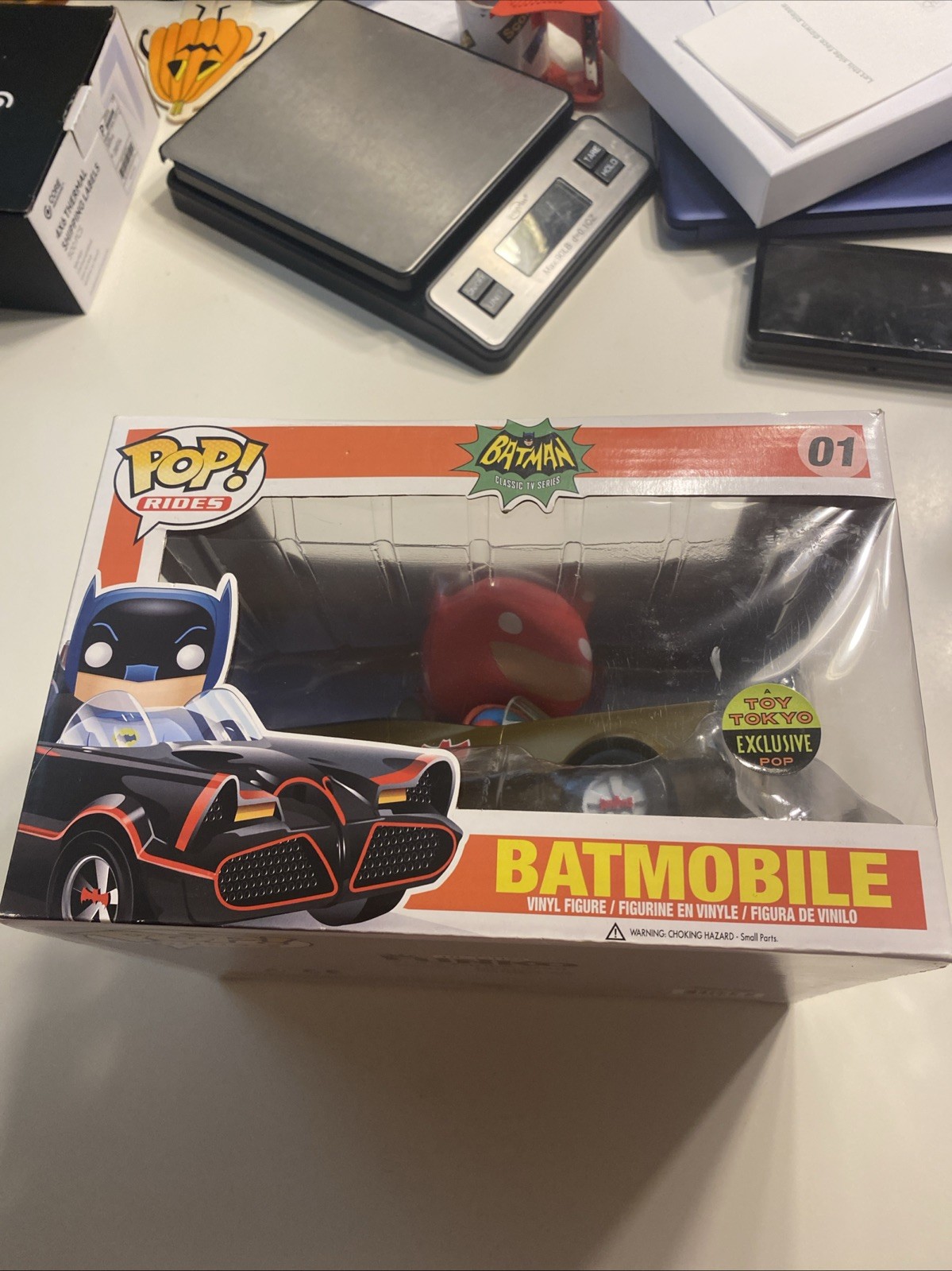 Funko Pop! Gold Batmobile #01 Vinyl Figure Toy Tokyo Exclusive VERY RARE