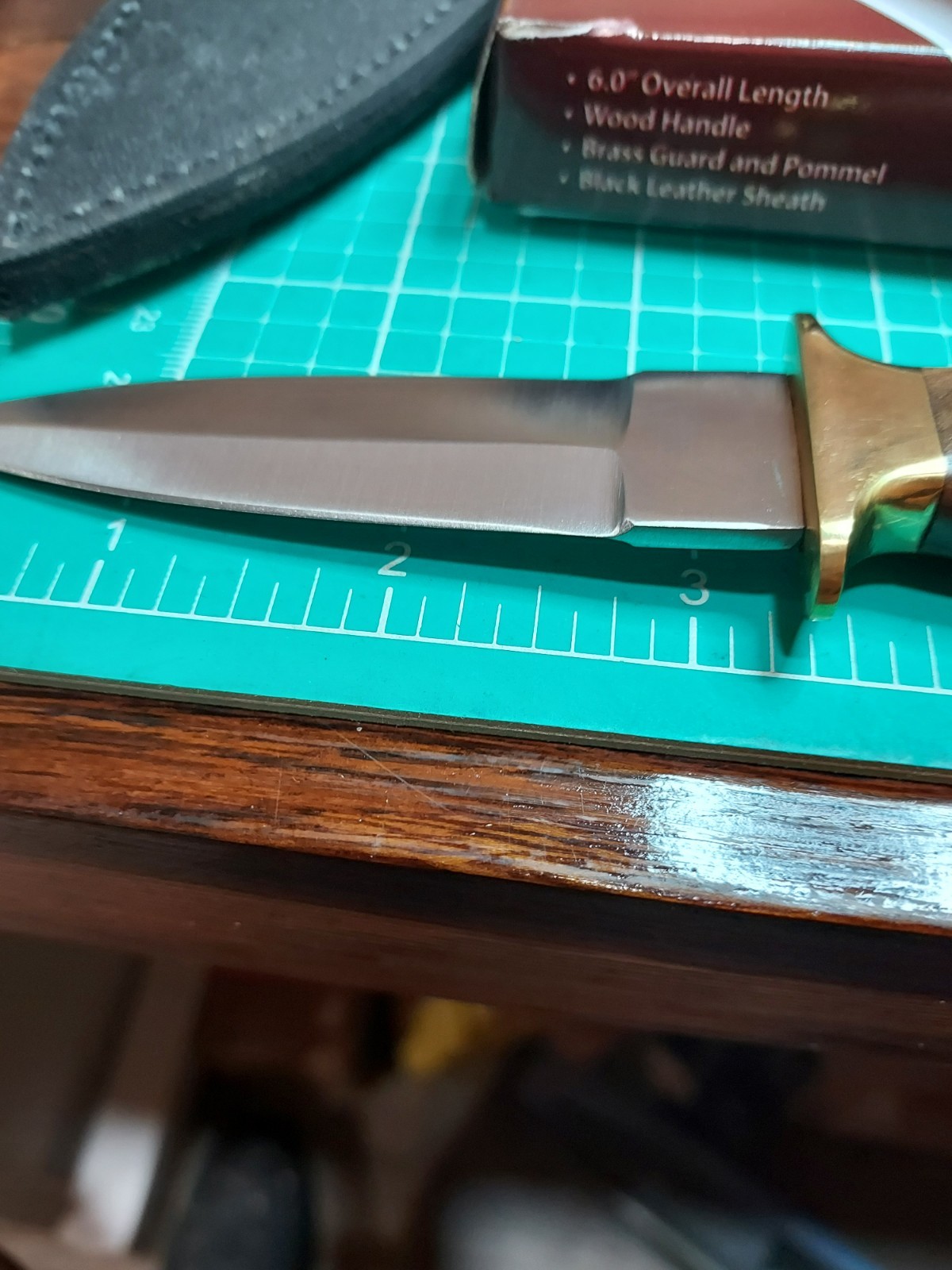 Pakistan Boot Knife 202800 6″ overall. 3 1/4″ stainless double edged blade