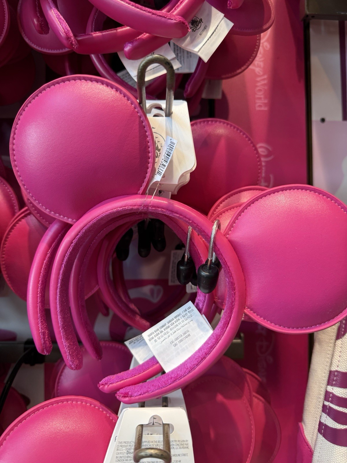Disney Parks 2026 Logo Mania Fantasyland Feels Pink Minnie Mickey Ear Headband