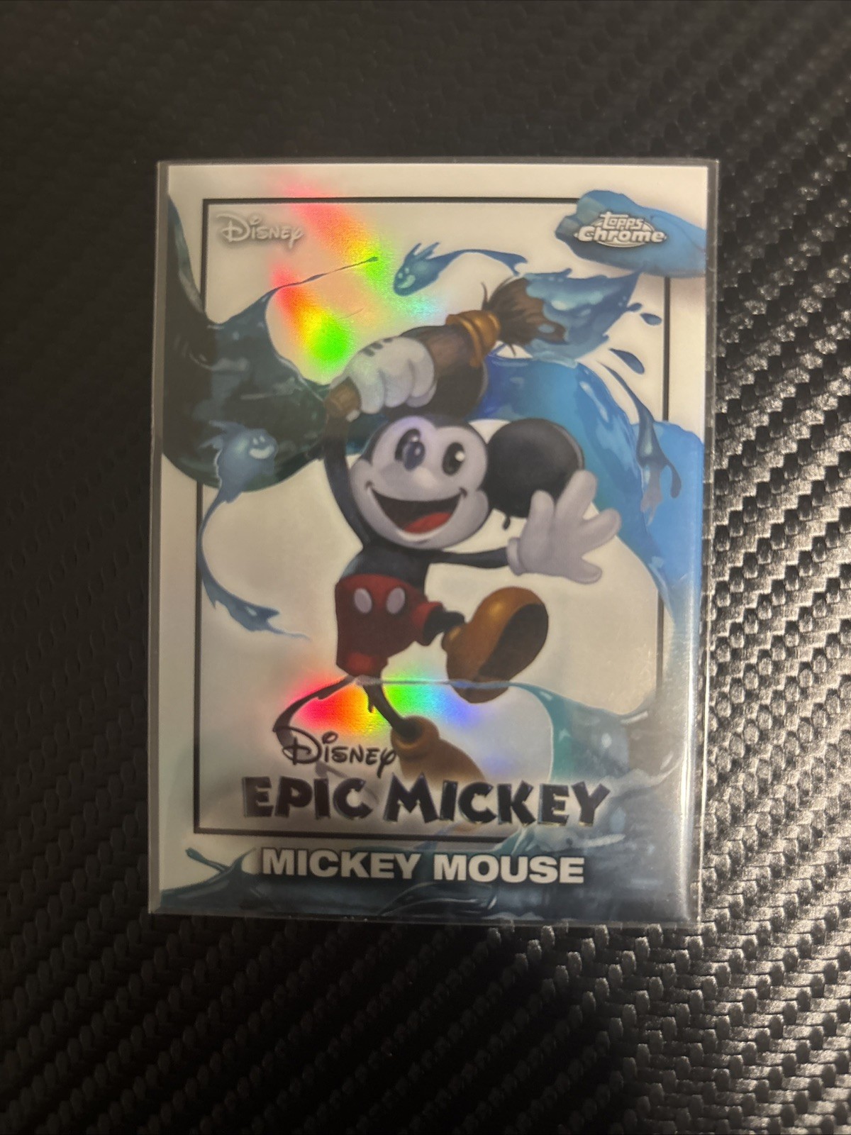 2026 Topps Disney Neon Mickey Mouse Epic Mickey Chrome #EM-1