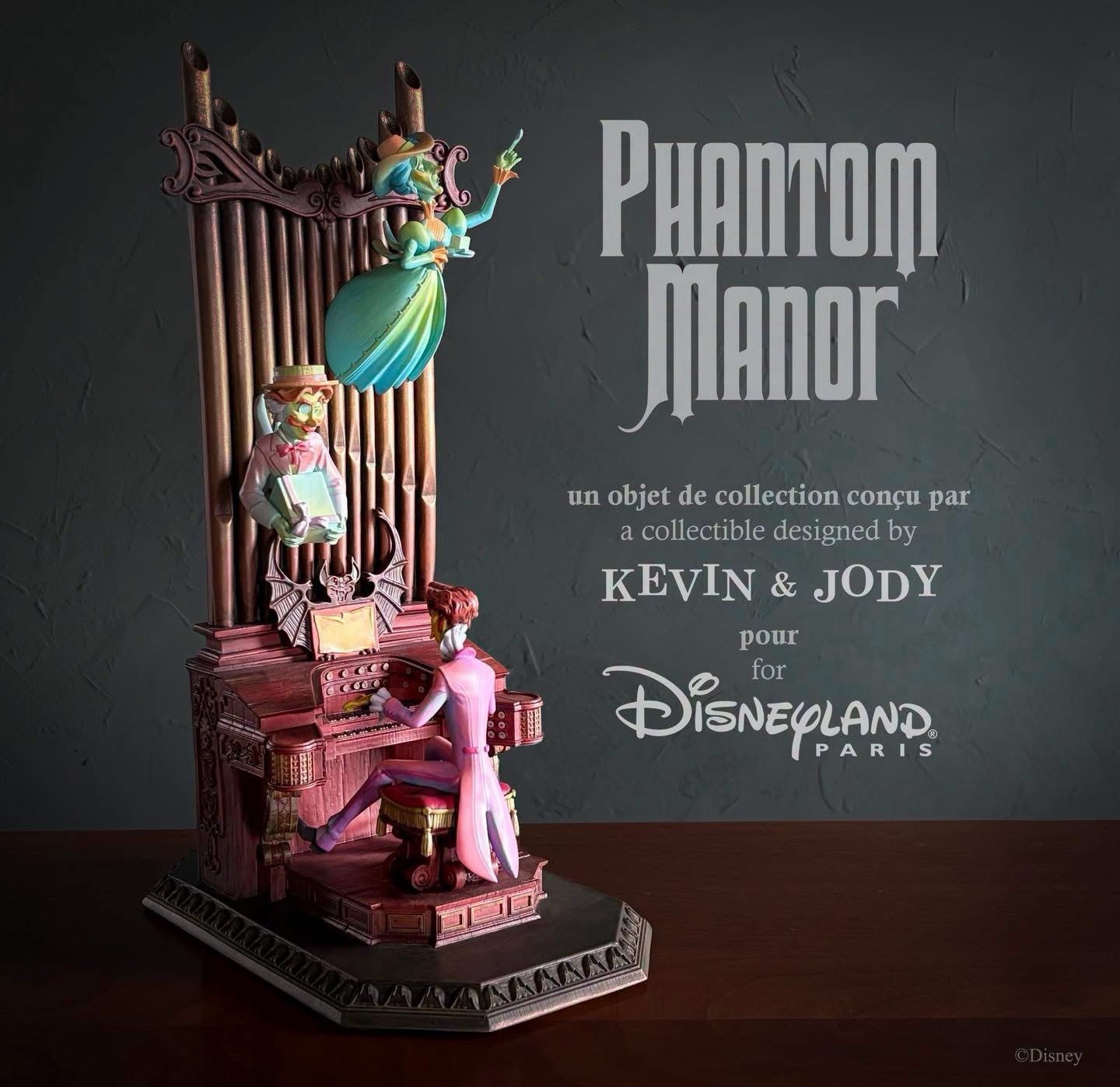 Disneyland Paris Organist figurine Phantom Manor Kevin and Jody Limited