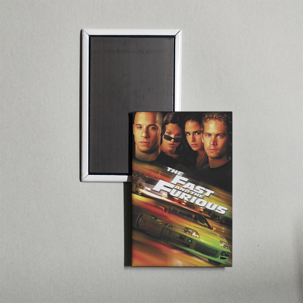The Fast and the Furious Mini Movie Poster Fridge Locker Magnet