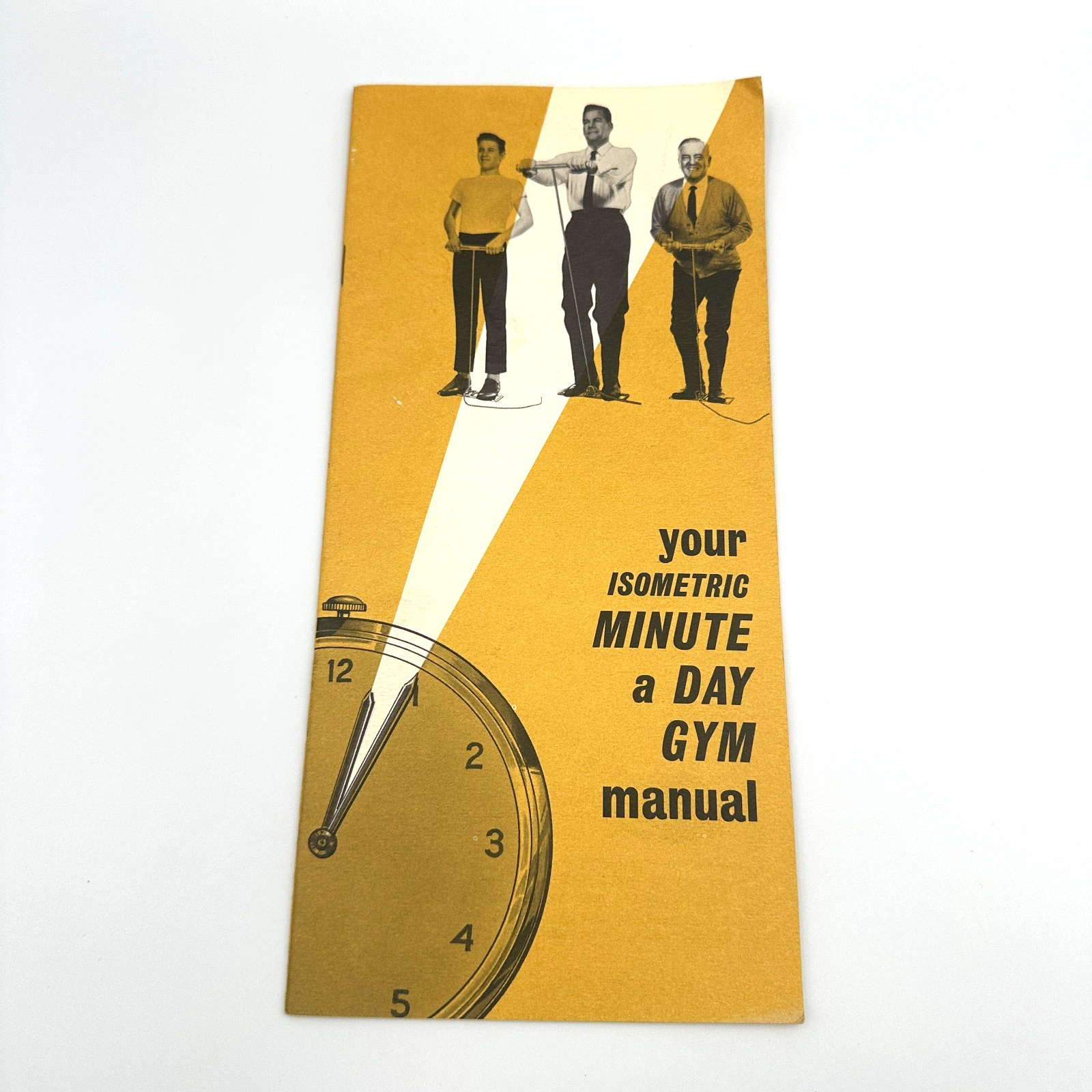 Vintage Isometric Minute a Day Gym Manual Booklet 1960s Fitness Exercise Orion