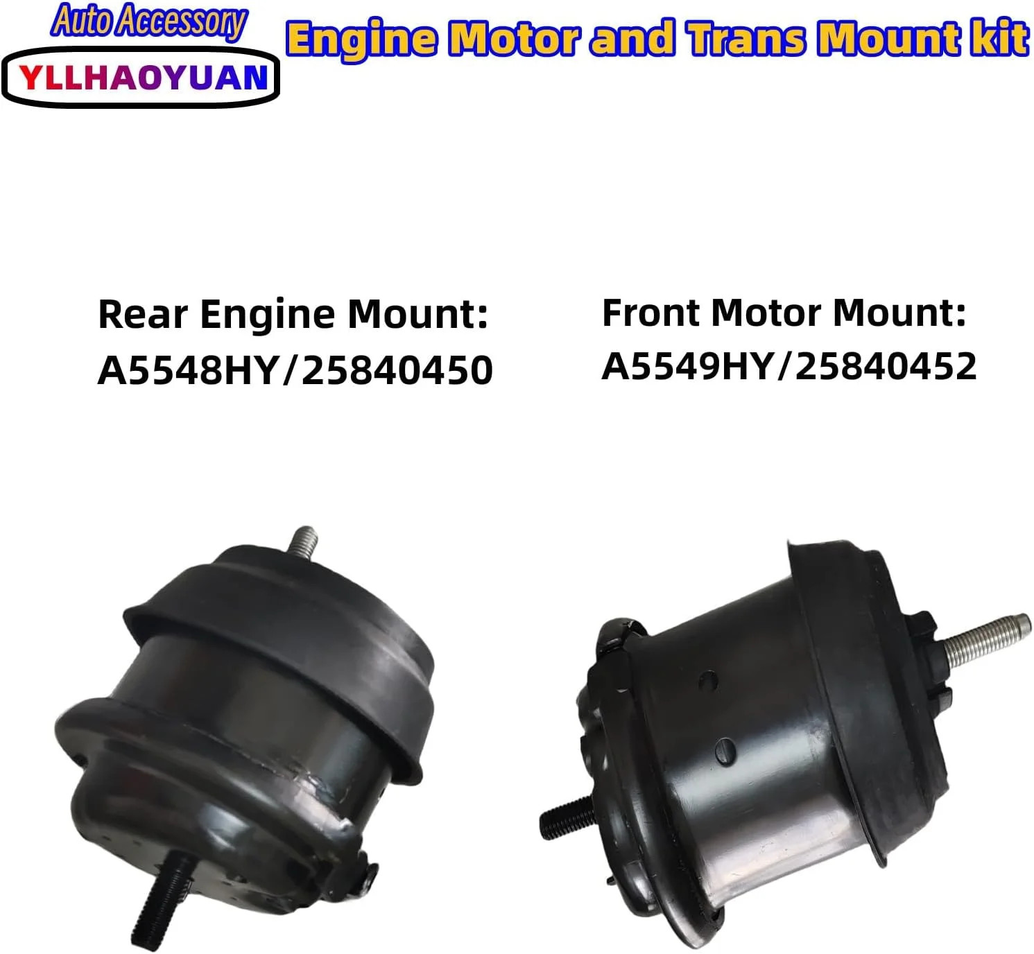 Yllhaoyuan Engine Motor Mount Kit for 2009-2017 Enclave, Traverse, Acadia, Outlo
