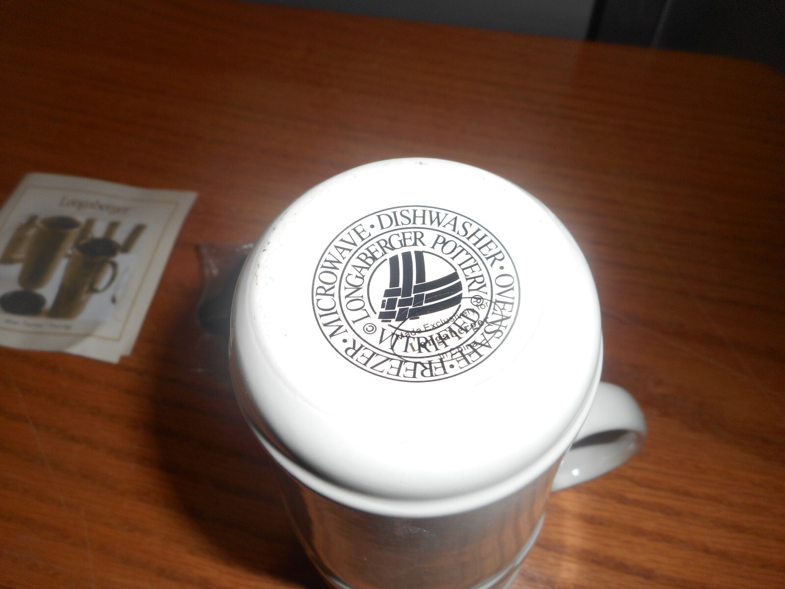 Longaberger Woven Traditions Ivory Travel Mug Single 3176590 NIB