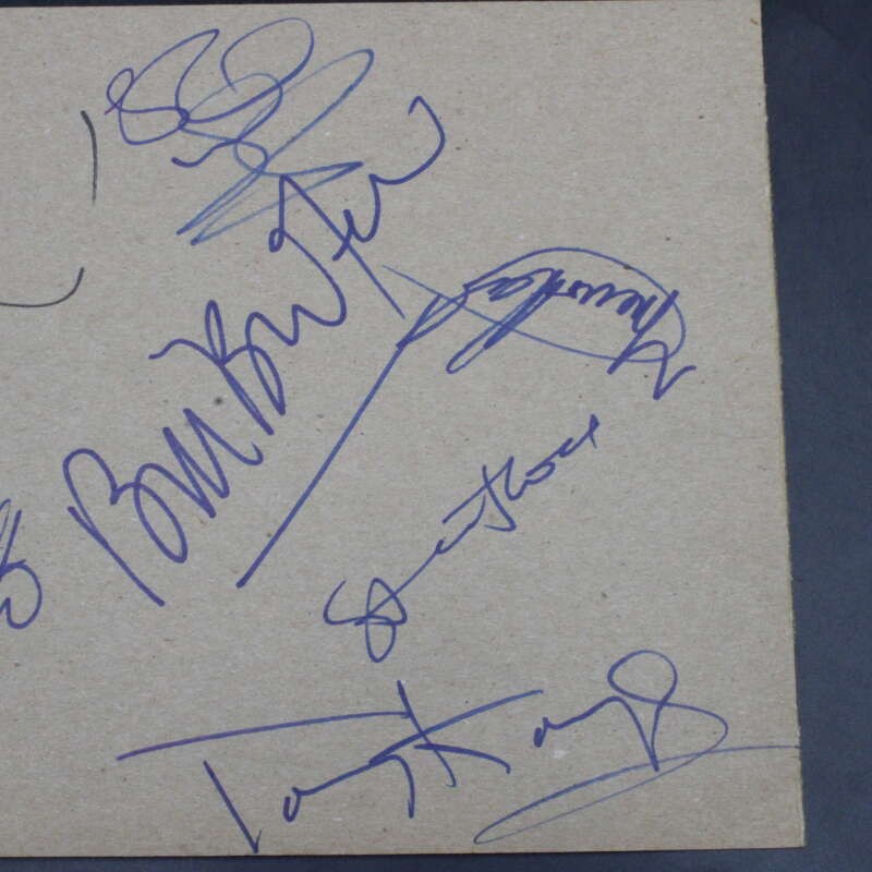 Yes Signed Page Jon Anderson/Chris Squire/Alan White +5 Autograph JSA ZJ21869